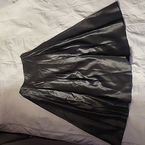 Juniors party skirt. Hipster.  Made by Rampage.  Size 5. Gray satin.